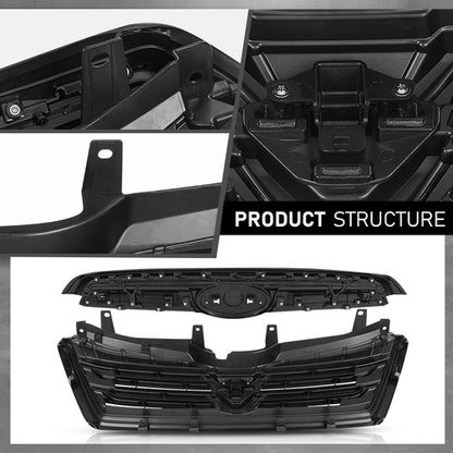 Solid Spare Fit For 2022-2024 Subaru Forester Sport Front Bumper Grille Grill J1010SJ260