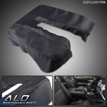 Solid Spare Fit For Toyota Tundra 14-19 Center Console Armrest Leather Synthetic Cover