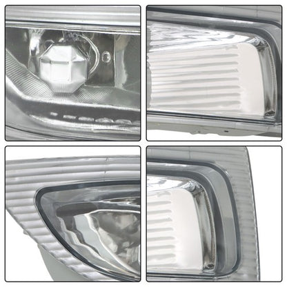 Solid Spare LH & RH Clear Lens Fog Light w/ Bulbs for 2004-2005 Toyota Sienna