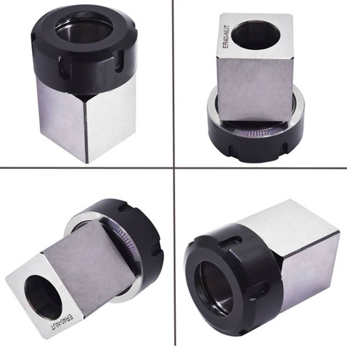 Solid Spare Square ER40 Collet Block Chuck Holder For CNC Lathe Engraving Machine US