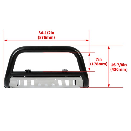 Solid Spare Bull Bar Push Bar Bumper Grille Guard Fit Toyota Tacoma 98-04 / 96-98 4Runner