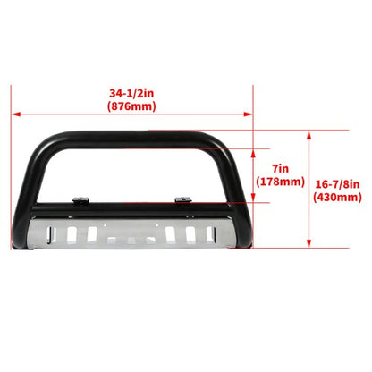Solid Spare Bull Bar Push Bar Bumper Grille Guard Fit Toyota Tacoma 98-04 / 96-98 4Runner