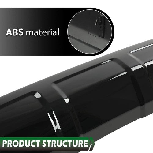 Solid Spare Fit For 14-23 Toyota 4Runner TRD Glossy Black Lower Valance Panel Bumper Cover