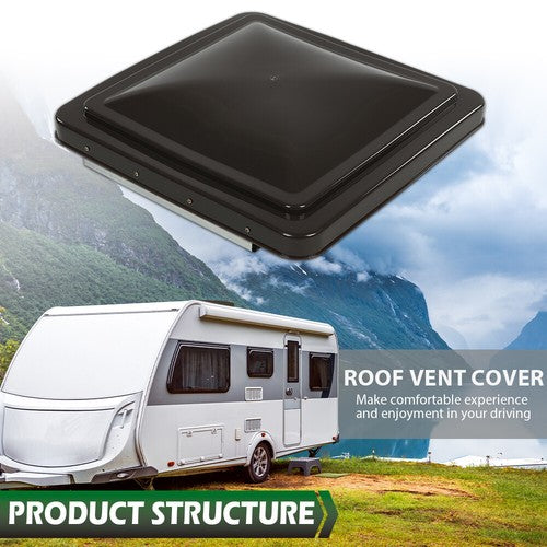 Solid Spare 14" x 14" Replacement Roof Vent Cover Camper RV Trailer Ventline 3PC