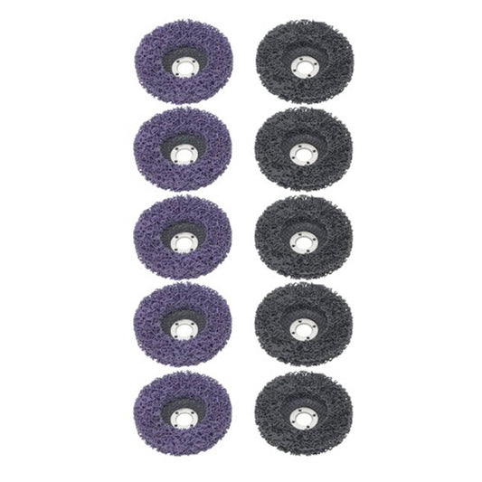 Solid Spare For Metal and Wood (6 Black, 6 Purple) 12 Pack: 4 x 5/8" Diamond Grinding Discs