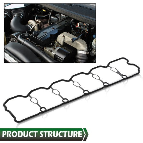 Solid Spare Fit For 98-02 Dodge Ram Freightliner 5.9L Pump Valve Cover Gasket Seal Black