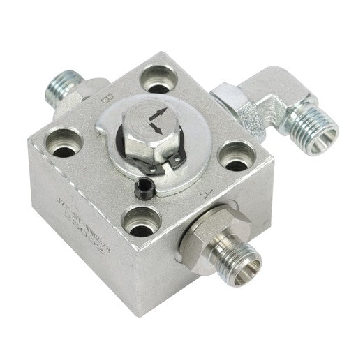Solid Spare 2 Three Way Diverter Valves for 1-2 ton Chinese Mini Excavator w/ Quick Connects