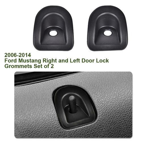 Solid Spare Fit For 2006-2014 Ford Mustang LH RH Driver & Passenger Door Trim Lock Grommet