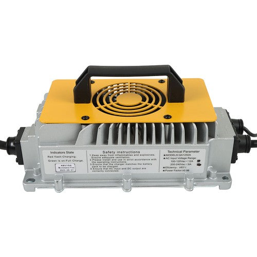 Solid Spare Battery Charger 48V 15A O-Type Terminal IP67 For EZGO Club Car Yamaha Golf Cart