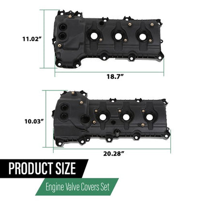 Solid Spare Engine Valve Cover w/ Gasket Fit For Ford Explorer F-150 Taurus 3.5L 3.7L DOHC