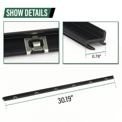 Solid Spare For Suzuki Samurai SJ410 SJ413 Door Window Trim Molding Seal Garnish Whisker Set