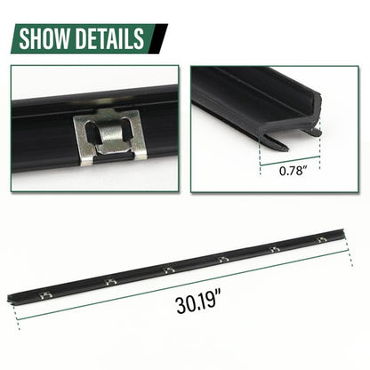 Solid Spare For Suzuki Samurai SJ410 SJ413 Door Window Trim Molding Seal Garnish Whisker Set