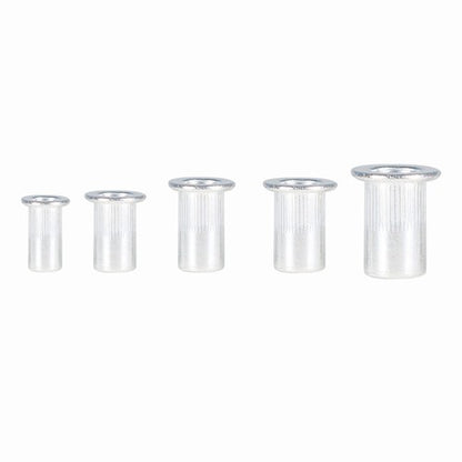 Solid Spare 150 Pack Aluminum Rivet Nut Kit Rivnut Nutsert Standard Inch SAE Imperial