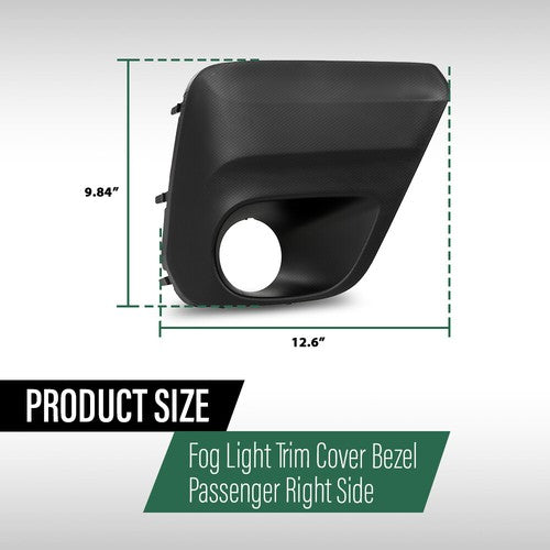 Solid Spare Fog Light Trim Cover Bezel Fit For 2019 2020 2021 Subaru Forester Right Side