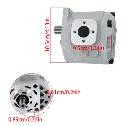 Solid Spare Hydraulic Pump CH13990 for John Deere 850 950 and 1050 Series Tractors