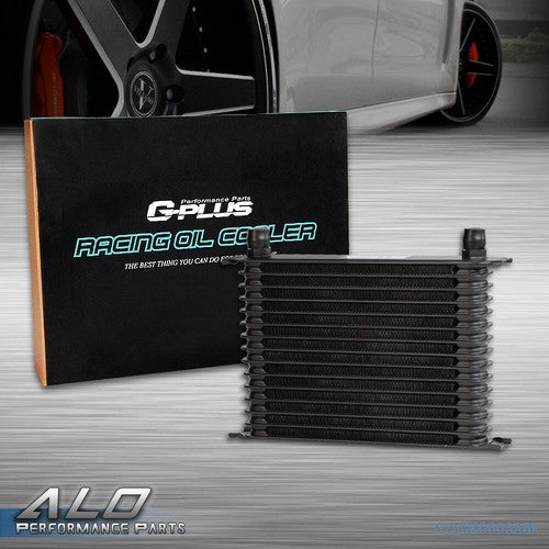 Solid Spare 15 Row Fit For Universal Aluminum Engine Transmission AN-10AN Oil Cooler Black