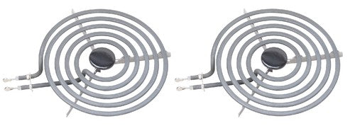 Solid Spare (2) 8" Range Element Burner for Whirlpool Maytag Kenmore 660533