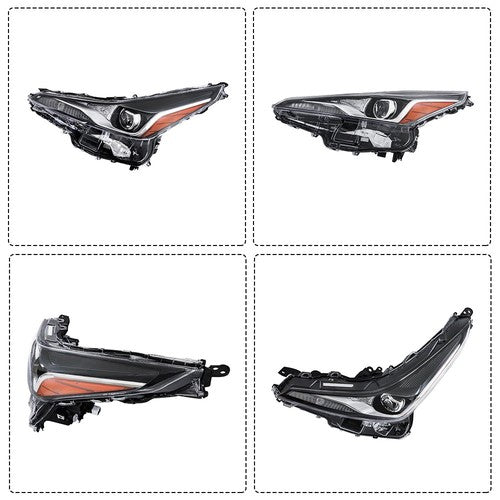 Solid Spare Headlight Assembly Fit For Toyota Prius 2019 2020 2021 2022 Left Clear Lens LED