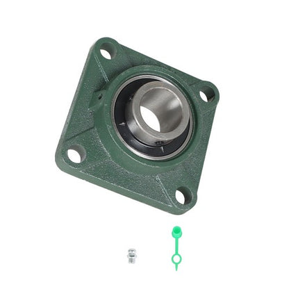 Solid Spare 10PC UCF208-24 Pillow Block Flange Bearing 1-1/2" Bore 4 Bolt Solid Base