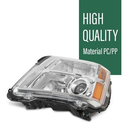 Solid Spare Fit For 10-15 GMC Terrain SL/SLT/SLE Halogen Headlight Assembly Left Side