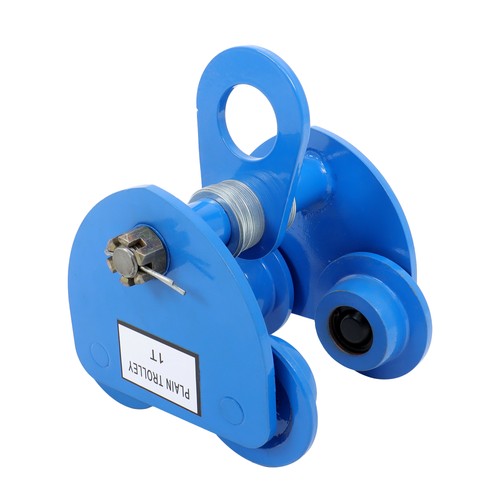 Solid Spare Manually Trolley Alloy Steel 2200lb Double Wheel I-Beam Flange Width 65-150mm