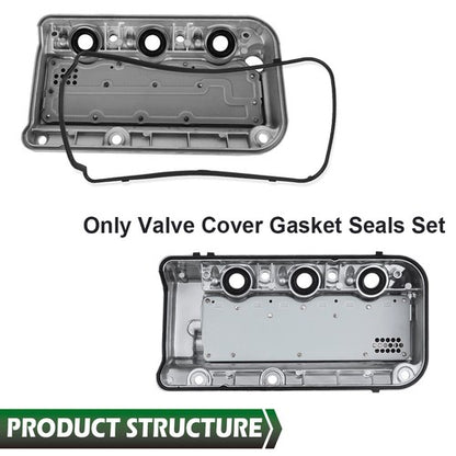 Solid Spare Valve Cover Gasket Seals Set Fit For 08-17 HONDA ACCORD ODYSSEY ACURA 3.5L V6
