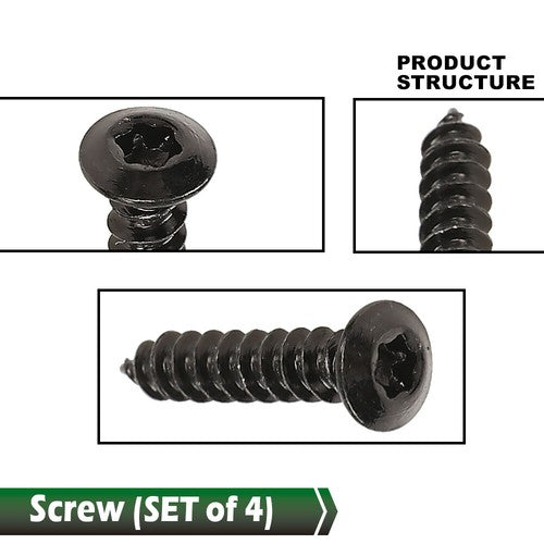 Solid Spare Fit For 05-13 C6 Corvette Tail Light Lens Upper to Bumper Screws Kit 4pcs