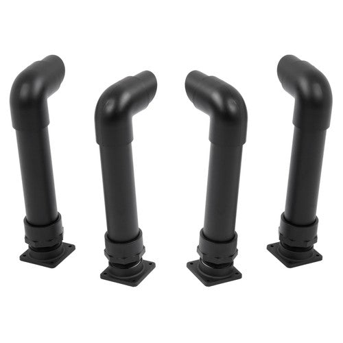 Solid Spare (4) Black Snorkel Kits For Polaris Sportsman 400 500 600 700 800 1994-2014
