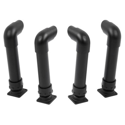 Solid Spare (4) Black Snorkel Kits For Polaris Sportsman 400 500 600 700 800 1994-2014