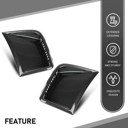 Solid Spare Carbon Look Front Bumper Side Air Vent Fit For 08-14 Subaru Impreza WRX STI