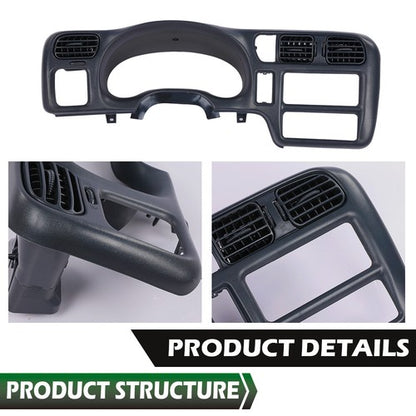 Solid Spare Dark Gray Dash Trim Bezel Fit For 1998-2004 Blazer Jimmy Sonoma S10 Bravada New