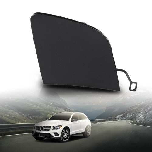Solid Spare Fit For 2016-2018 Mercedes-Benz X253 GLC-Class Front Bumper Tow Hook Eye Cover