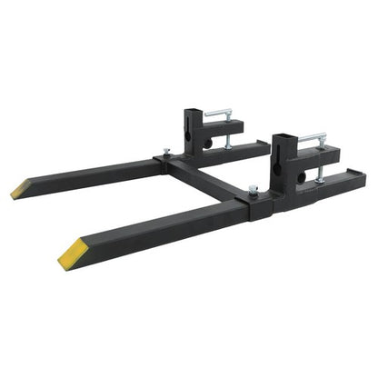 Solid Spare 2000lbs Pallet Forks Clamp On Tractor Forks w/Adjustable Bucket Forks 43" New
