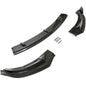 Solid Spare Front Bumper Body Lip Set For 2017-2023 Tesla Model 3 Carbon Style Splitter 3Pcs