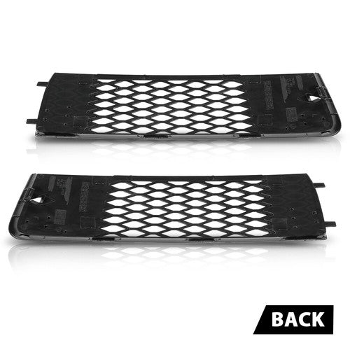 Solid Spare Fit For 2010-2015 Audi Q7 Front Bumper Grille Outer Cover Left+Right Side