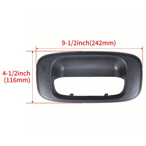 Solid Spare Tailgate Handle Bezel Trim Fits Chevy Silverado GMC Sierra 1999-2004 05 06 2007