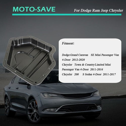 Solid Spare Engine Oil Pan Lower For 11-14 Chrysler Dodge Avenger Journey Ram 3.6L5 184404AF