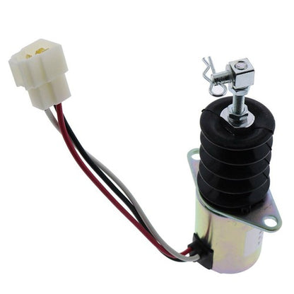 Solid Spare Fuel Shut Off Solenoid 119629-66801 For Yanmar 3TNE88 12 Volt 11962966801