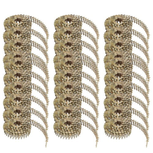 Solid Spare 3600 full round head roof nails, 7 / 8 inch, 15 degree inclined coil Galvanized
