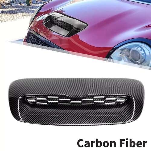 Solid Spare Hood Scoop For 07-13 Mini Cooper S R55 R56-R58 R59 Air Intake Vent Carbon Style