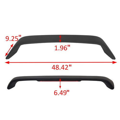 Solid Spare Rear Trunk Spoiler Wing W/LED Brake Light For 96-10 Honda Civic 2Dr