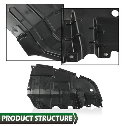 Solid Spare Front Engine Splash Shield Under Cover Fit For 07-12 Lexus ES350 Left & Right