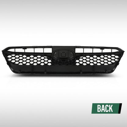 Solid Spare Front Upper Bumper Grille Honeycomb Grill Fit For 2015-2017 Subaru WRX STI