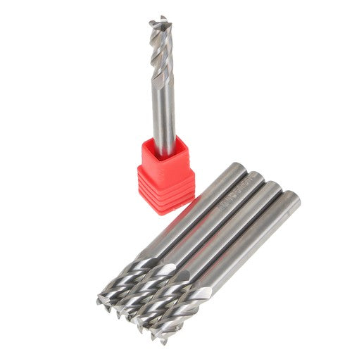 Solid Spare 5 PCS 1/4" 4 Flute Carbide End Mill 3/4" Length Cut 2-1/2" Full Length