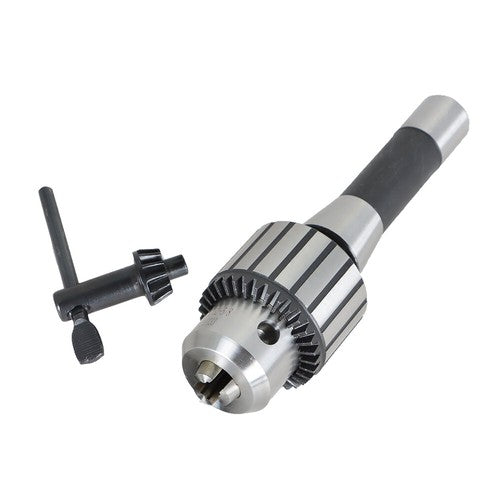 Solid Spare 1/8"- 5/8" Heavy Duty Keyed Drill Chuck with R8 Shank & Key in Prime Quality New
