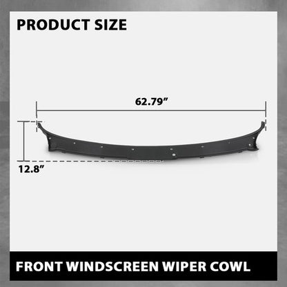 Solid Spare Windshield Wiper Cowl Cover Panel Trim Fit For 2008-2014 BMW X5 E70 X6 E71