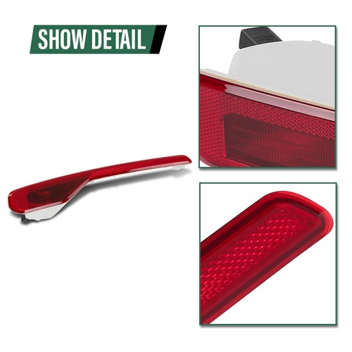 Solid Spare Fit For 18-22 Volvo XC40 Rear Bumper Reflector Light Without bulb Left Side LH