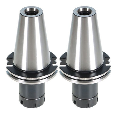 Solid Spare 2PC 4" 100mm New Gage Length Tool Holder CAT50 ER32 COLLET CHUCK For CNC Milling