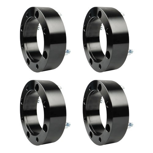 Solid Spare For Polaris Ranger RZR Wheel Spacers 4x156 2" 131mm M12x1.5 4Pcs Silver 2013+