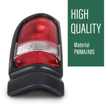 Solid Spare Fit For 94-02 Dodge Ram 1500 2500 3500 Rear Tail Lights Brake Lamps Assembly